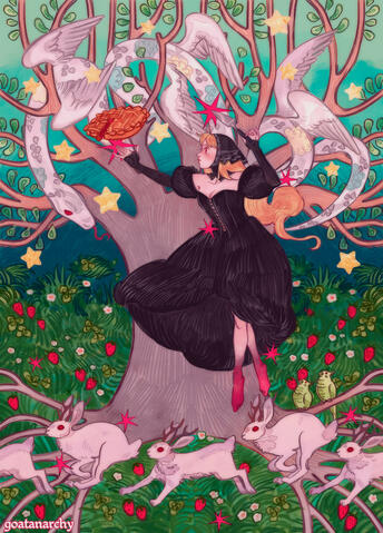 dungeon meshi zine illustration